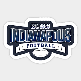 Indianapolis Football Team Sticker